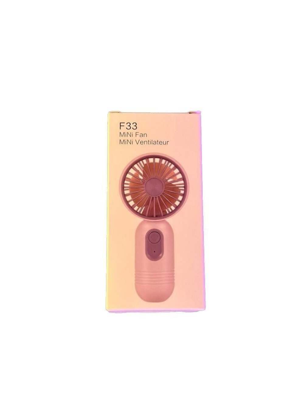 F33 Portable Handheld Mini Fan USB Rechargeable Personal Cooling Fan